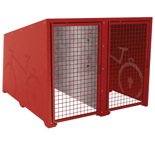 Abri vélos Berlin initial 2 places portes peintes - Procity