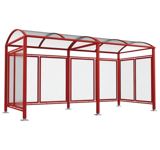 Abri vélos Voûte M initial/complém. bardages polycarbonate - Procity