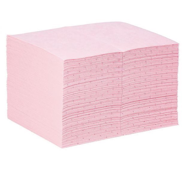 Absorbant p/prdts chimiques ou non identifiés -100 feuilles 38 x 51 cm