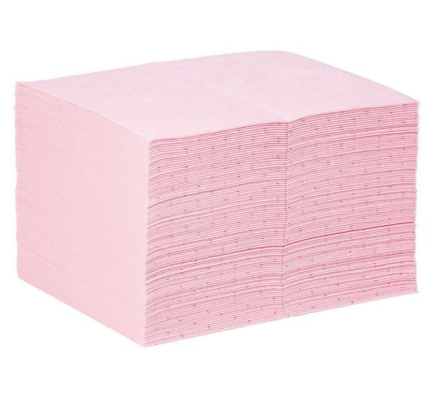 Absorbant p/prdts chimiques ou non identifiés -100 feuilles 38 x 51 cm