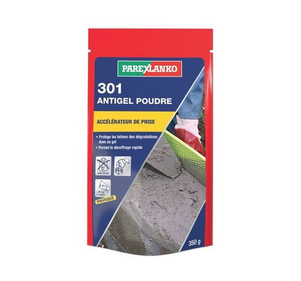 Accélérateur de prise pour béton 301 antigel 350g