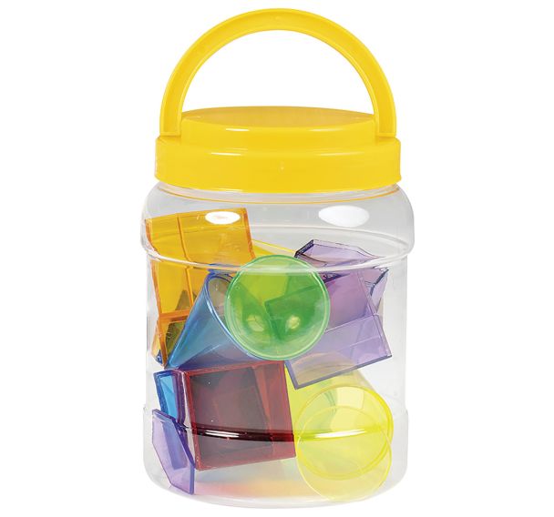 Accessoire table lumineuse - volumes translucides en couleurs-Nathan
