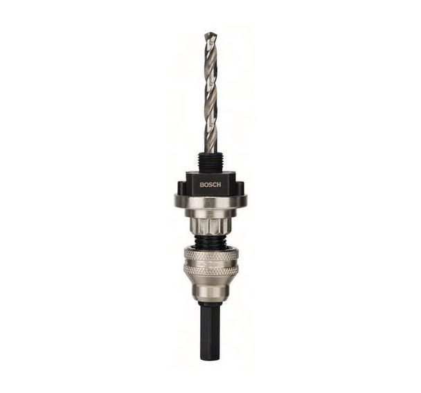 Accessoires pour scies-trépans avec adaptateur de changement rapide sans outil