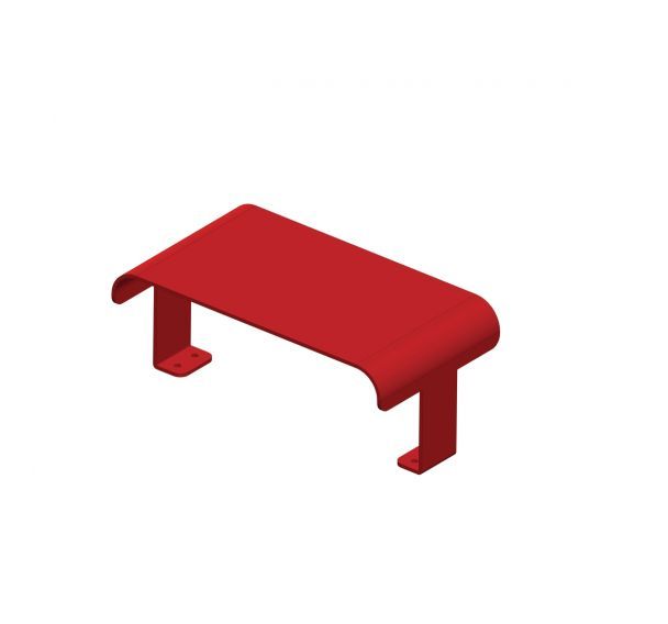 Accoudoirs banc Banki x2 - rouge 3000-Tolerie Forezienne