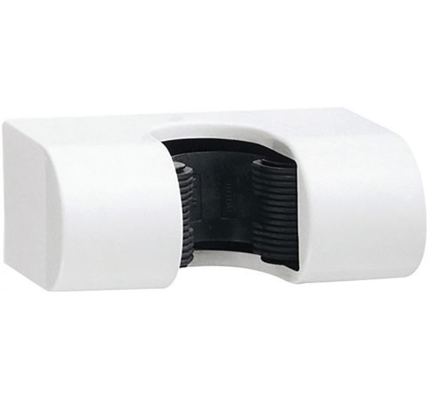 Accroche balai adhésif ou à visser design blanc simple