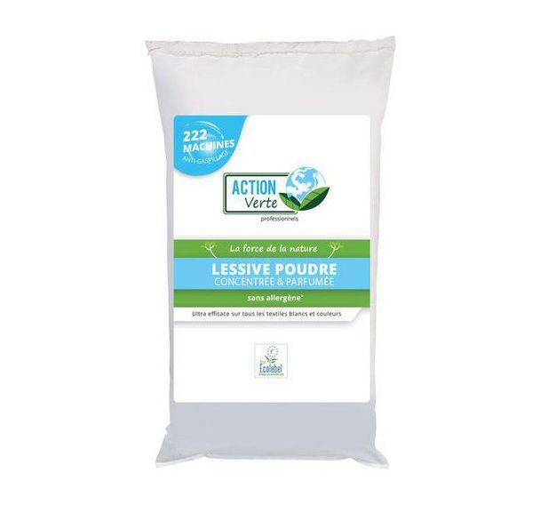 Action Verte Lessive poudre parfumée ecolabel
