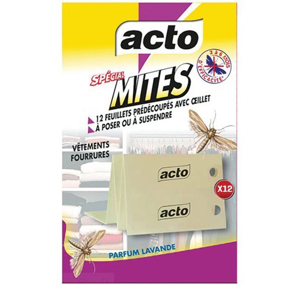 Acto feuillets mites textiles sachet de 10