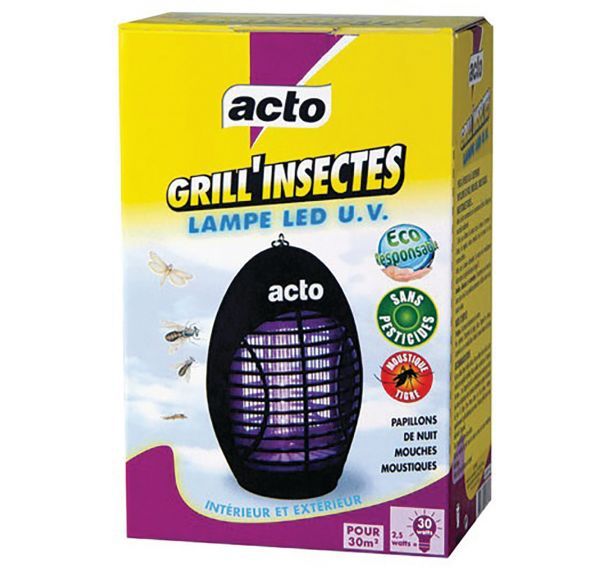 Acto grill insectes lamp 12 led uv