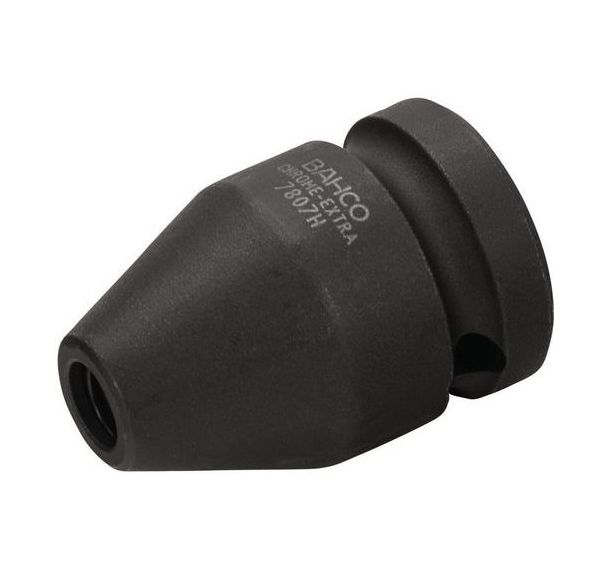 Adaptateur 1/2" vers porte-embout 6 pans 1/4" phosphaté 38mm