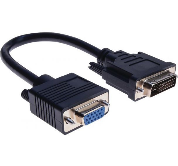 Adaptateur DVI-I m/vga f 15CM