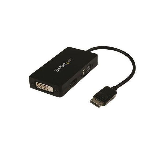 Adaptateur de voyage DisplayPort vers VGA/DVI/HDMI-Covertisseur vidéo 3-en-1