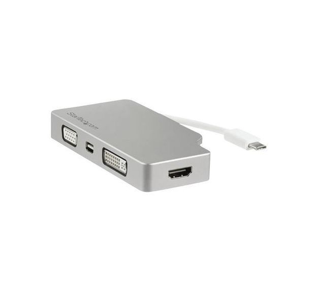 Adaptateur de voyage audio/vidéo 4 en 1-USB Type-C vers VGA,DVI,HDMI