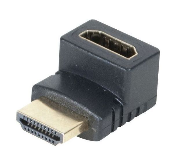 Adaptateur hdmi or m/f coude 90 - modele b