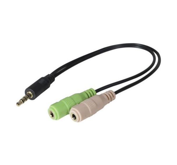 Adaptateur micro et casque stéréo Mini Jack 3.5 mm - Dacomex