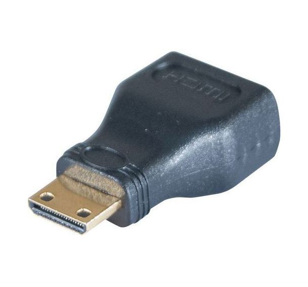 Adaptateur or hdmi a fem vers mini hdmi male
