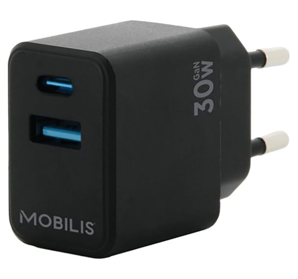 Adaptateur secteur USB-A et USB-C 30W - Mobilis