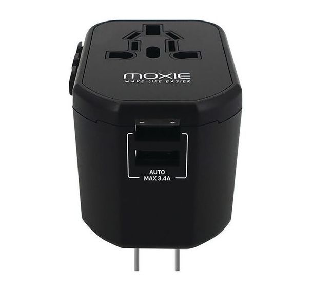 Adaptateur secteur universel 150 pays - 2 entrées USB