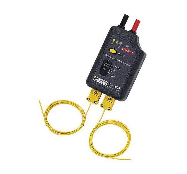 Adaptateur température 2 voies thermocouple K pour multimètre 40 Chauvin Arnoux