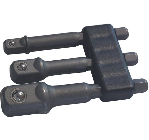 Adaptateur visseuse à chocs 1/4'' - Jeu de 3