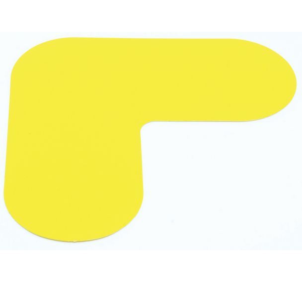 Adhésif PVC de marquage au sol - Angle 180 x 180 mm - Gergosign