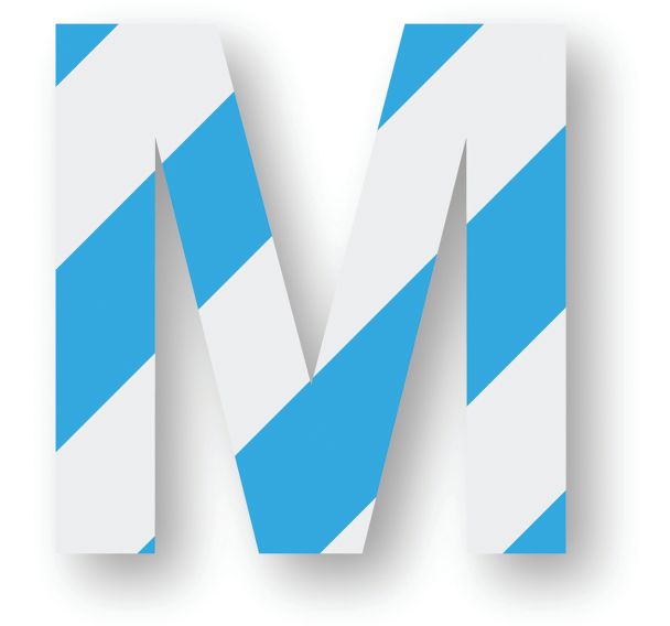 Adhésif de marquage au sol - Lettre/Chiffre - Bleu/Blanc - Ergomat