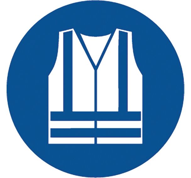 Adhésif de marquage au sol M015 - Vêtement haute visibilité - Ergomat