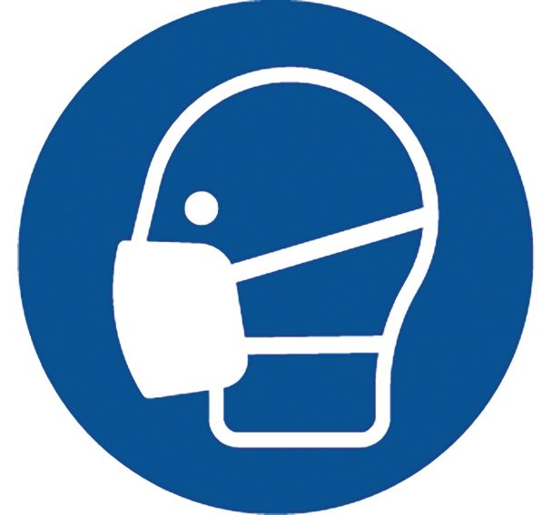 Adhésif de marquage au sol M016 - Masque obligatoire - Ergomat
