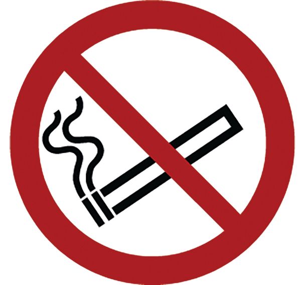 Adhésif de marquage au sol P002 - Interdiction de fumer - Ergomat