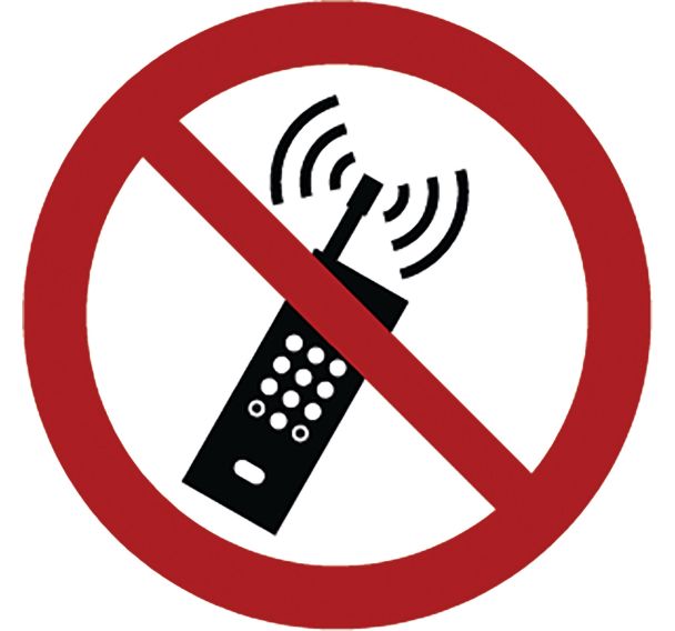 Adhésif de marquage au sol P013 - Interdiction téléphones - Ergomat