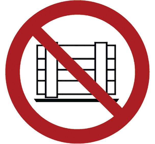 Adhésif de marquage au sol P023 - Ne pas obstruer - Ergomat