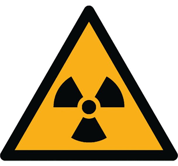Adhésif de marquage au sol danger W003-Matières radioactives-Ergomat