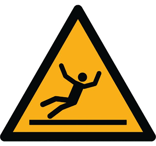 Adhésif de marquage au sol danger W011 - Surface glissante - Ergomat