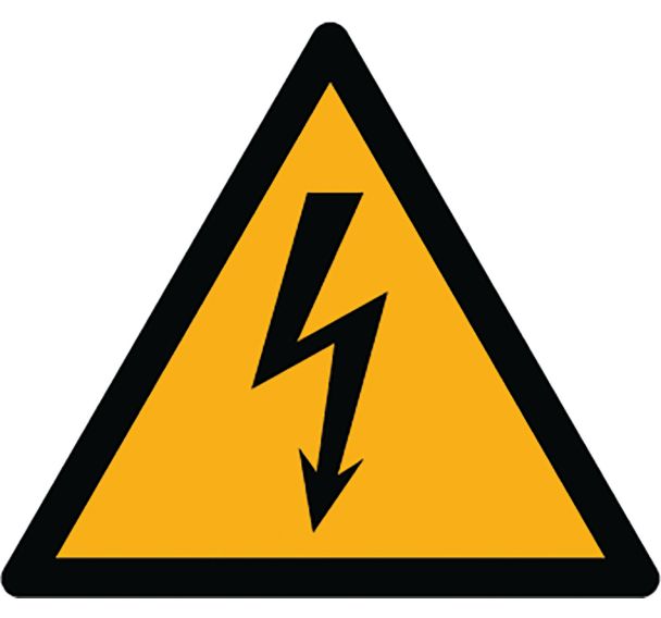 Adhésif de marquage au sol danger W012 - Électricité - Ergomat