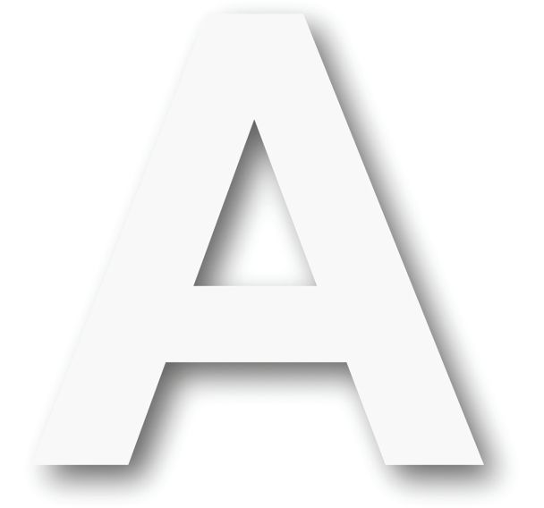 Adhésif marquage au sol LeanStripe - Lettre/Chiffre - Blanc - Ergomat