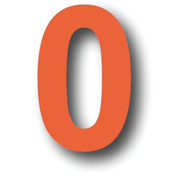 Adhésif marquage au sol LeanStripe - Lettre/Chiffre - Orange - Ergomat