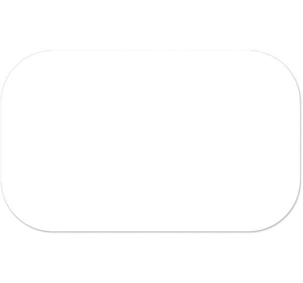 Adhésif marquage au sol en tiret arrondi LeanStripe - Blanc - Ergomat