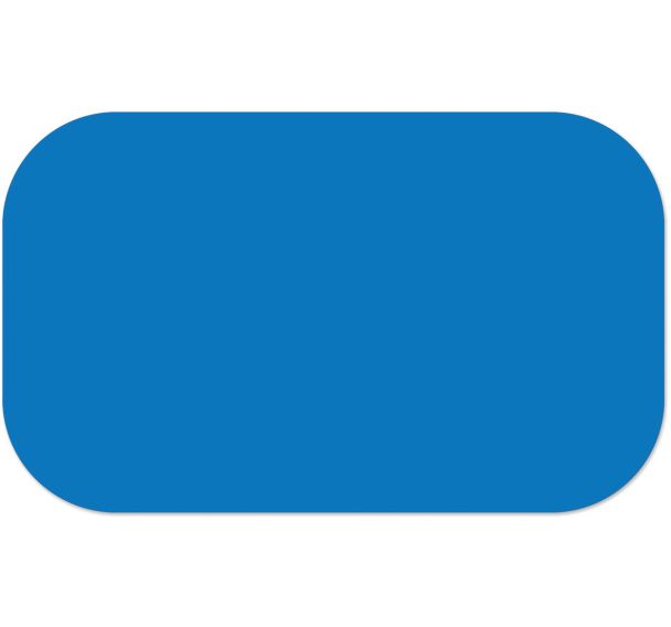 Adhésif marquage au sol en tiret arrondi LeanStripe - Bleu - Ergomat