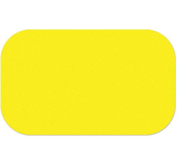 Adhésif marquage au sol en tiret arrondi LeanStripe - Jaune - Ergomat