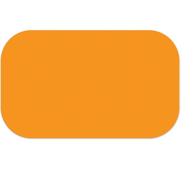 Adhésif marquage au sol en tiret arrondi LeanStripe - Orange - Ergomat