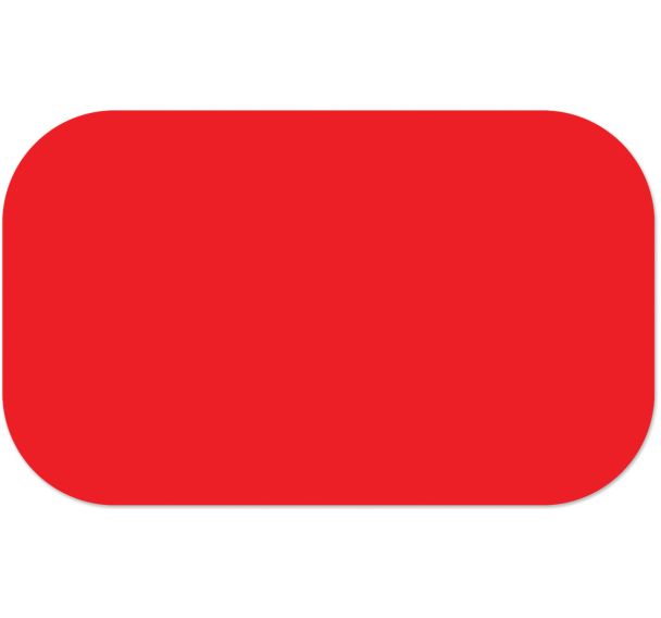 Adhésif marquage au sol en tiret arrondi LeanStripe - Rouge - Ergomat