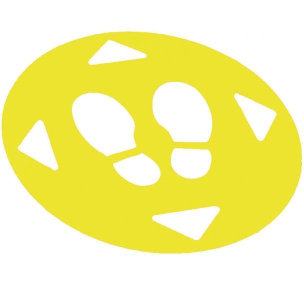 Adhésif marquage au sol fil d'attente - Pieds - Gergosign