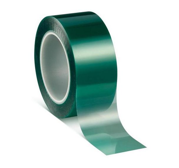 Adhésif masquage PET 80µ vert 66m x 50mm