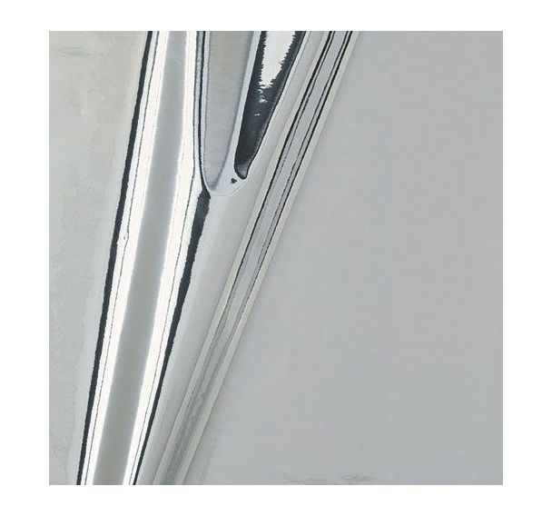 Adhésif métallic brillant argent - 1.5m x 45cm