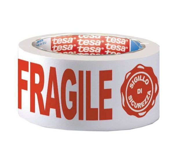 Adhésif polypropylène - Imprimé Fragile - Tesa