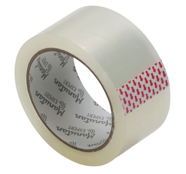 Adhésif silencieux transparent  - Longueur 66 m - Manutan Expert