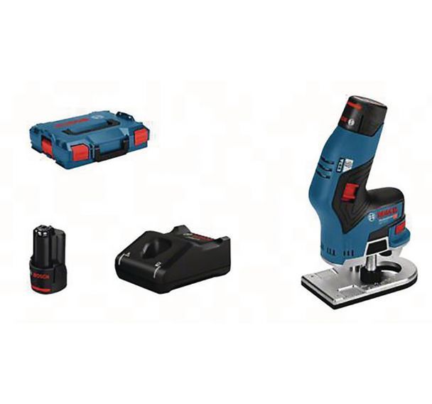 Affleureuse de paume GKF 12v-8 avec 2 batteries 3,0 ah L-Boxx