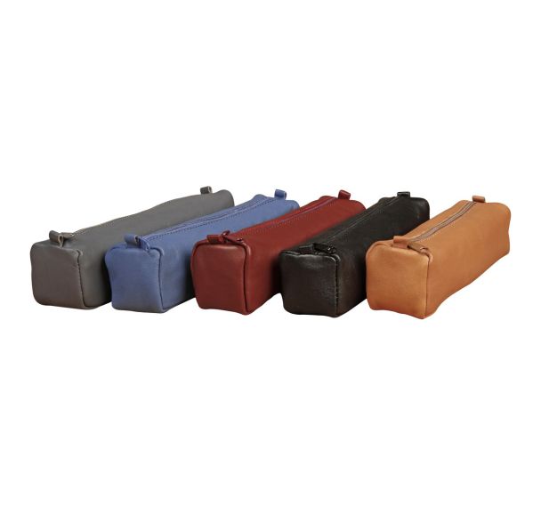 Age Bag trousse cuir carrée 21x4,5x4,5cm assortiment