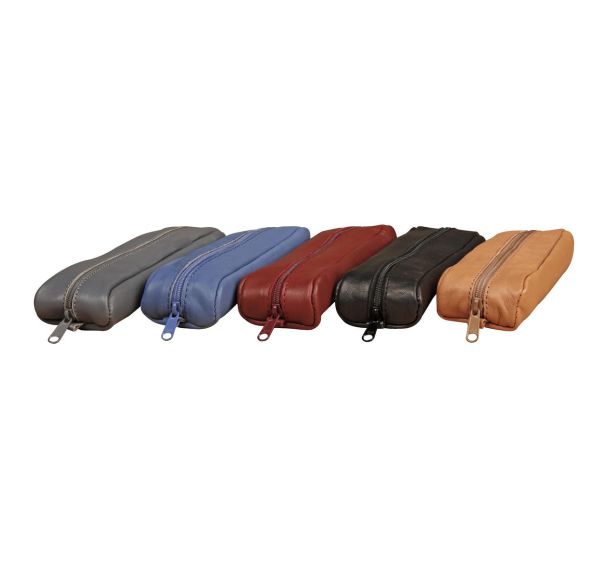 Age Bag trousse cuir petite ovale 18,5x5x3cm assortiment