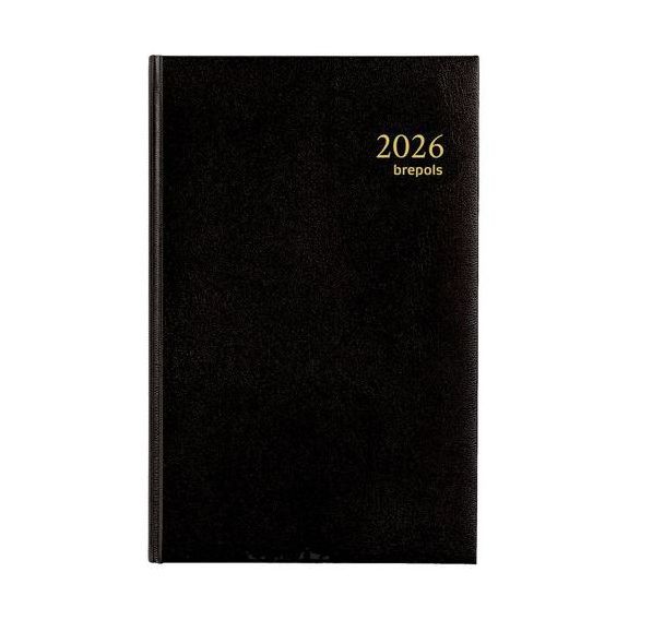 Agenda 2026 Saturnus 1 jour par page, petit format, noir