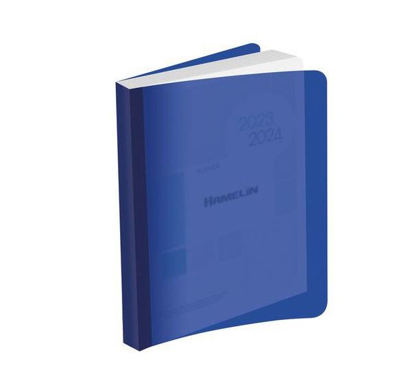 Agenda journalier couverture polypropylène piqûre 12x18 cm